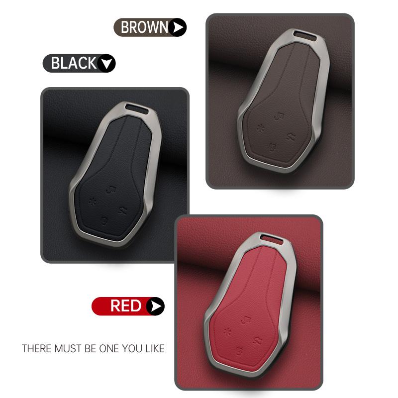 For Gac Aion Hyper Gt Ht Car Key Case Remote Protection Cover Bag Shell Keychain Ring Holder Fob Accessories