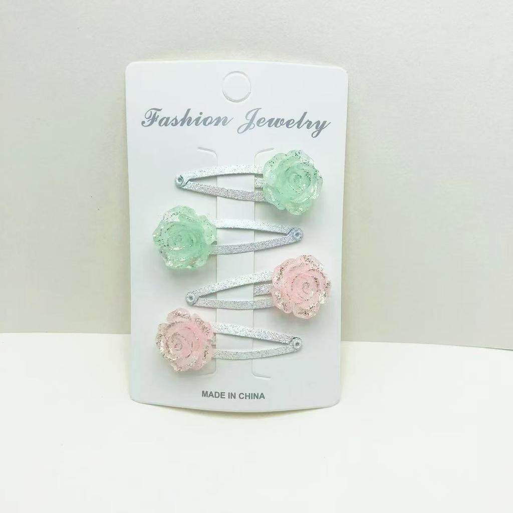 Spring 25-Piece Girls' Hair Clips: Butterfly, Flower, Glitter, and Luminous Designs