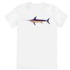 Y2k Summer Marine Fish Handpainted Salmon Sea Fish Fishing Beach Fishing Pure Cotton Printed Loose Shortsleeved Tshirt