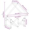 Firewood Rack White 60 x 25 x 60 cm Cold Rolled Steel