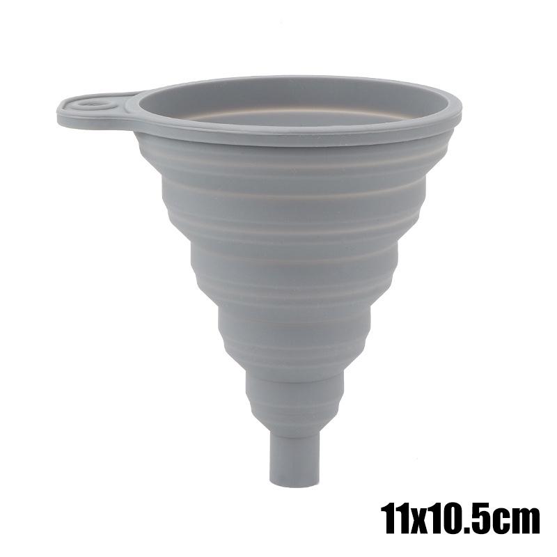 Universal Car Engine Foldable Silicone Funnel Liquid Funnel  Washer Fluid Change Portable Auto Engine Oil Petrol Change Funnel