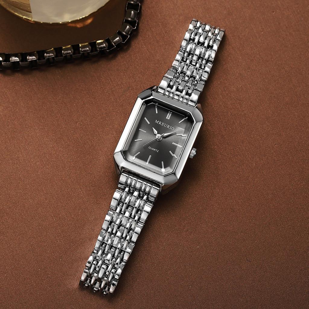 Minimalist Womens Square Quartz Watch With Alloy Case For Casual Office Wear