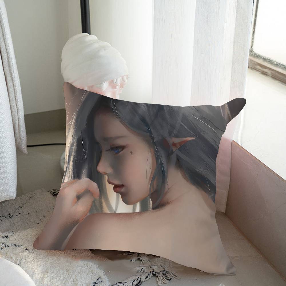 

G-Ghost B-Blade Мультяшна Анімаційна Наволочка Мультяшний Подарунок Чохол для Подушки Декор для Спальні Дому Дивана Крісла Сидіння Наволочка 16x16Inch