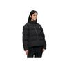 Fila Sports Lifestyle Series Logo Plaid Warm Down Jacket Women Jacket Black F11W147907F-BK