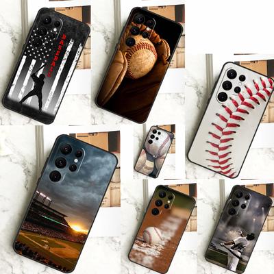 Baseball Case For Samsung Galaxy S23 S24 Ultra S21 S22 Plus Note 20 Note 10 S8 S9 S10 S20 FE Cover