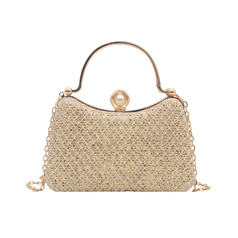 new chain bag, dinner cheongsam handbag bag, shoulder messenger bag, high-end sense, small fragrant temperament
