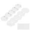 100sets Blank Badge Making Kit 25mm Transparent Wear Resistant Exquisite Workmanship Button Badge Maker Set for DIY