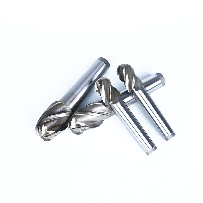 Southwest Taper Shank Ball Nose End Mill, 4 Flutes, Sizes: R10-R25