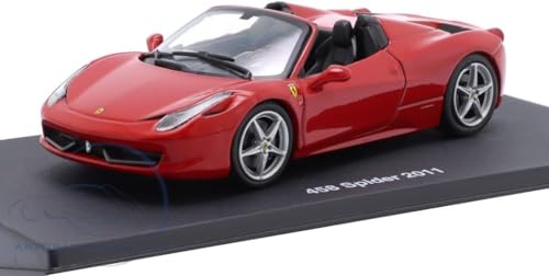 

ALTAYA Масштаб 1/43 Ferrari 458 Spider Открытый 2011 Металлическая модель автомобиля (красный) с чехлом [Параллельный импорт]