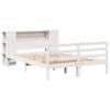 VidaXL Lit bibliothèque sans matelas blanc 150x200 cm bois pin massif 3321855