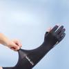 Sunscreen Ice Sleeves for Men and Women Summer Ice Silk Gloves Takeaway Fishing Two Finger Anti Ultraviolet Extended Thin Cycling Ice Sleeves