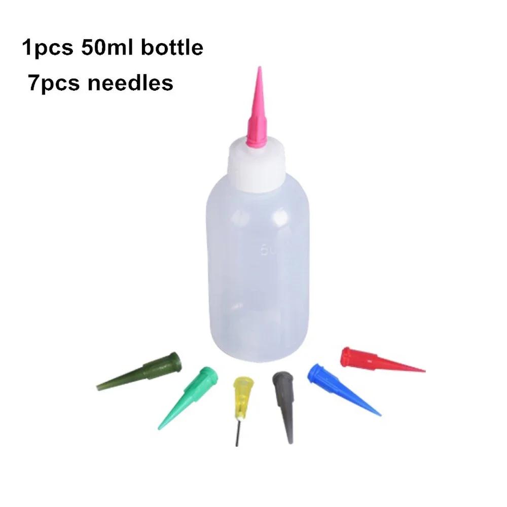 

50cc Pottery Mud Painting Bottle Squeeze Mud Bottle Multi-needle DIY Texture Ceramic Coloring Glaze Painted Clay Sculpture Tool