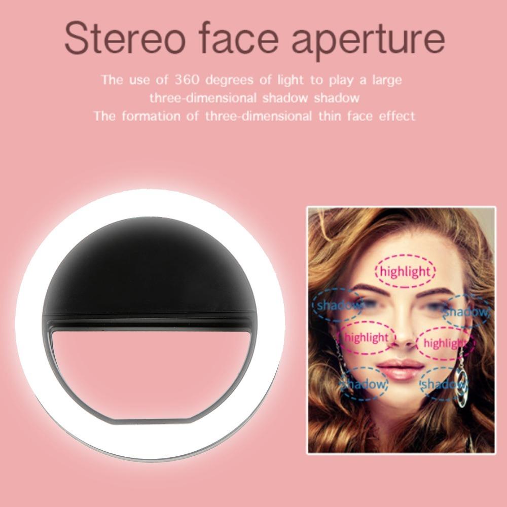 Round Shape Ring Fill Light Adjustable Brightness Selfie Ring Light Live Broadcast