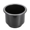 4 Pc Plastic Cup Holder Set Drop In Black   for Car Boat Marine