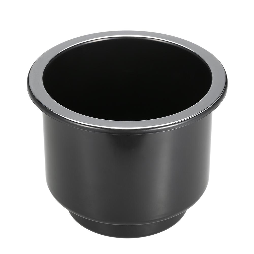 4 Pc Plastic Cup Holder Set Drop In Black   for Car Boat Marine