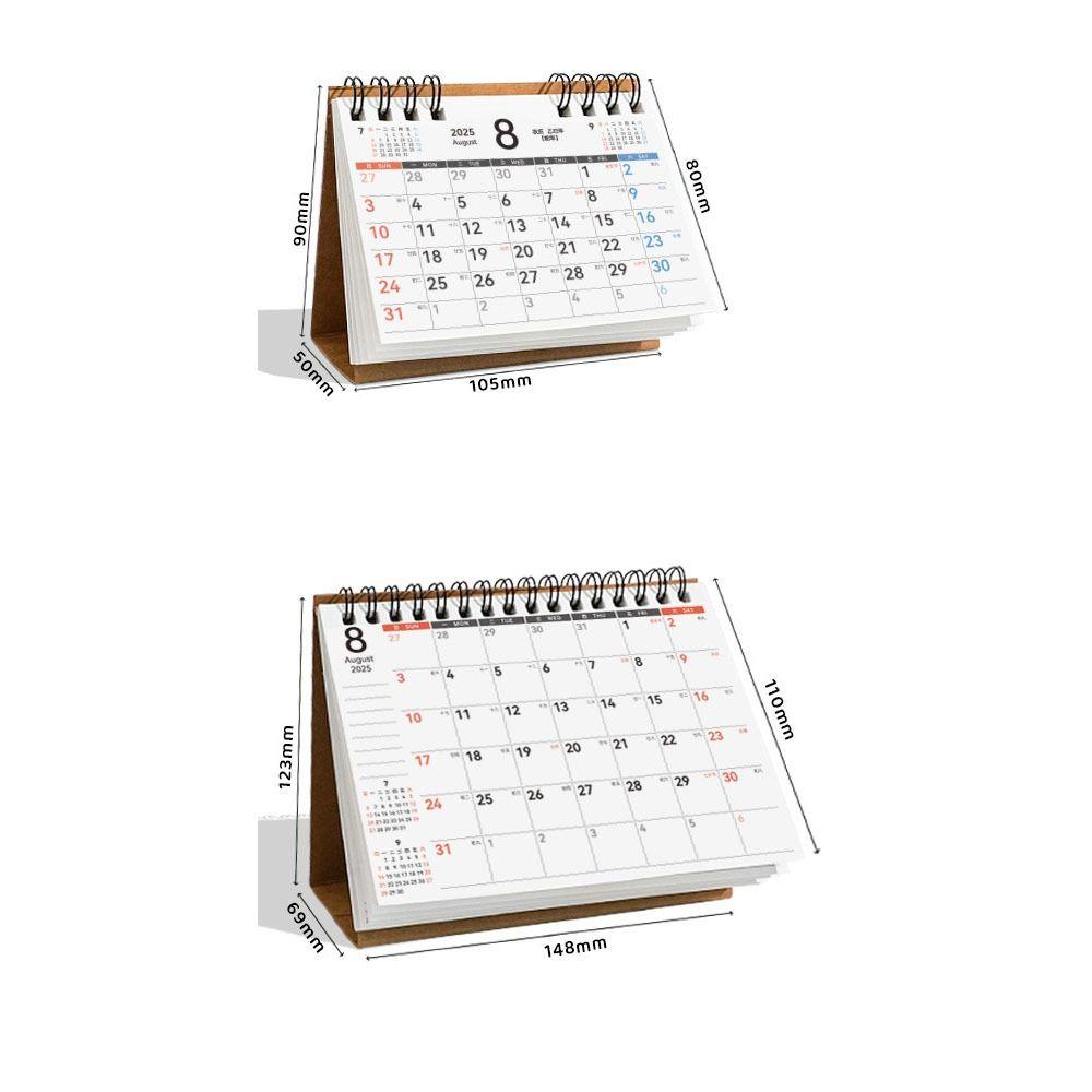 Simple Coil 2026 Desk Calendar Portable Desktop Decoration Mini Calendar Schedule Planner Gifts