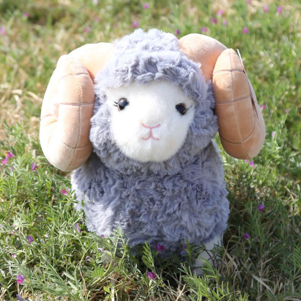 Warm Cozy Simulation Sheep Plush Toy Hugging Appease Fluffy Sheep Plush Doll For Kids