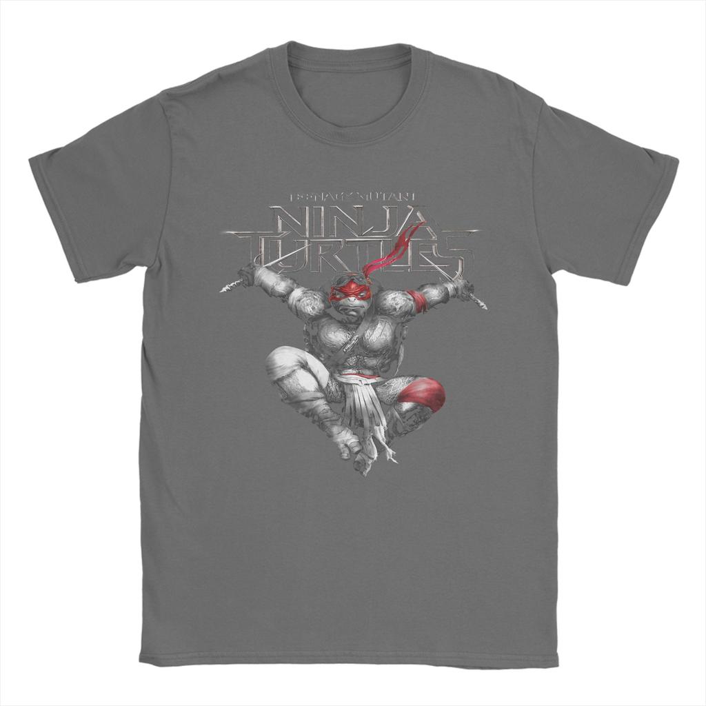 Awesome Ninja Turtles Raphaels Action Jump TShirt for Men 100 Cotton T Shirt  Short Sleeve Tee Shirt Gift Idea Clothing