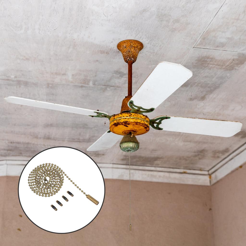 Beaded Ceiling Fan Pull Chain Switch Decorative Fan Pull Chain Extender for Lamps Fans Light Fixtures Lamp Pulling Chains