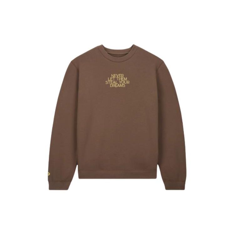 

Толстовка Converse Alphabet Logo Crew Neck Tops Unisex Brown 10026543-A01