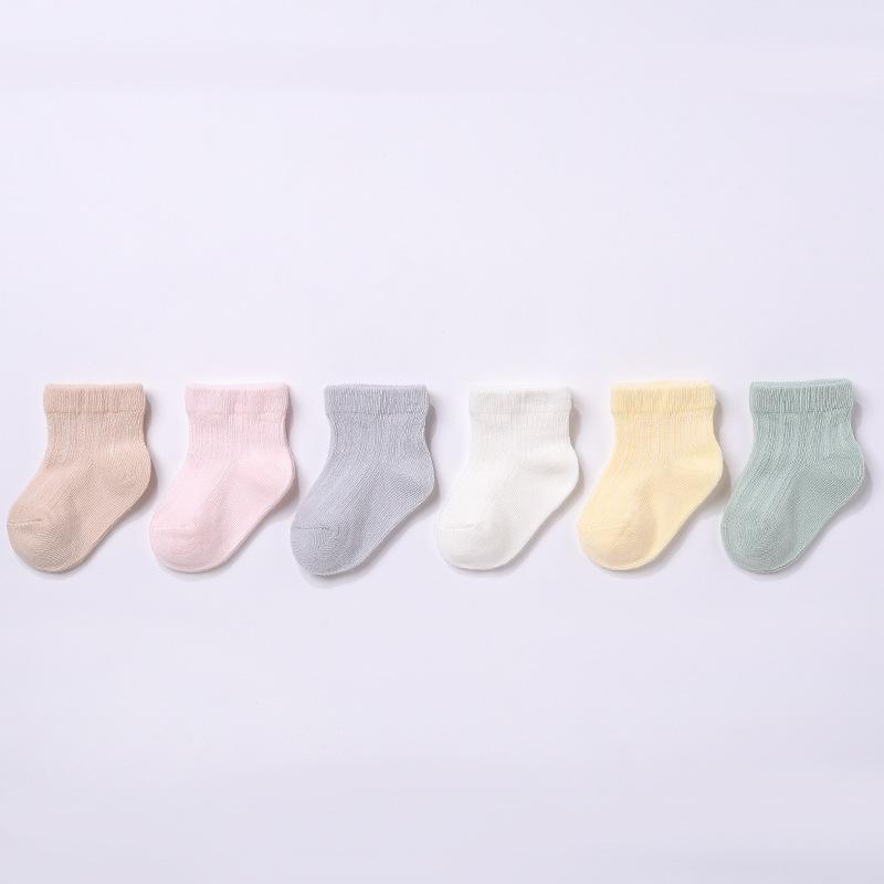 6 Pairs /lot 0 To 24M Summer Short Socks For Baby Cute Animal Newborn Infants Socks Extreme Soft Socks On Girls Boys Spring