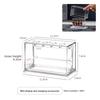 New Stackable Clear Storage Box Dustproof Transparent Acrylic Display Box Plastic With Hook Dustproof Showcase Desktop Organizer