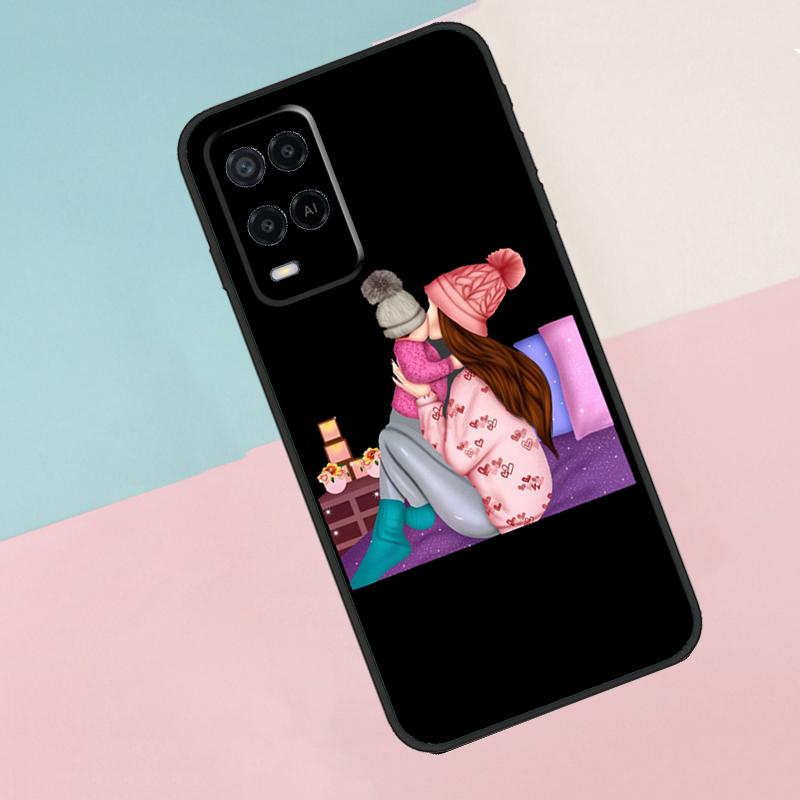 Super Dad Mom Baby Girl Twin For Oppo A16 A76 A96 A15 A80 A60 A40 A94 A54 A98 A78 A18 A38 A58 A17 A77 A74 A57S Phone Case