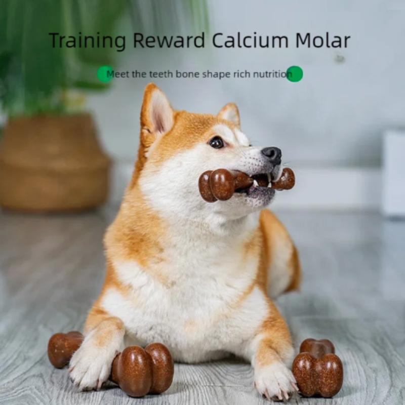 Natural Non-Toxic Dog Bone Chew Toy Nearly Indestructible Anti-Bite Puppy Chew Toy for Small Medium Large Dogs Pet Chew Toy