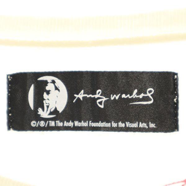 Andy Warhol made in Japan Print Short sleeve T-shirt FREE Beige Women Used