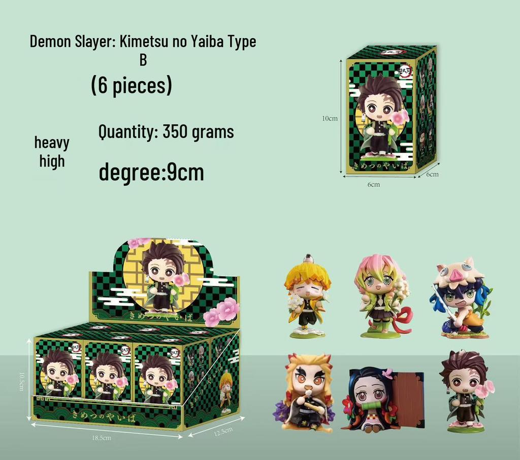 Demon Slayer Birth Flower Series: Tanjiro, Nezuko, Zenitsu Figurine (A/B Version)