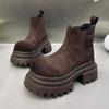 2026 Nuovi Scarpe Basse Stivali alla Caviglia Donna Camoscio Piattaforma Casual Scarpe Sportive Camminata Nuovi Stivali Invernali Accoglienti Moda Chelsea Stivali da Donna