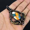 Kupfer Spiny Oyster Edelstein, reiner Kupferdraht umwickelt, handgefertigter Designer-Anhänger-Schmuck für Sie