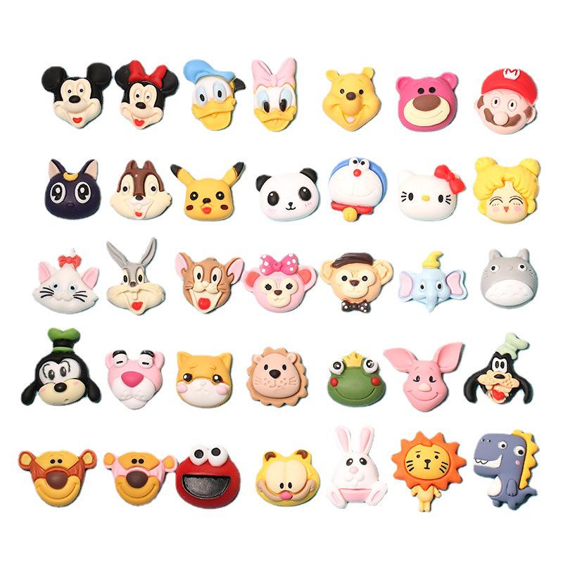 Cartoon Animal Resin Figurines: DIY Jewelry, Hair Accessories, Storage Box, and Phone Case Patches.