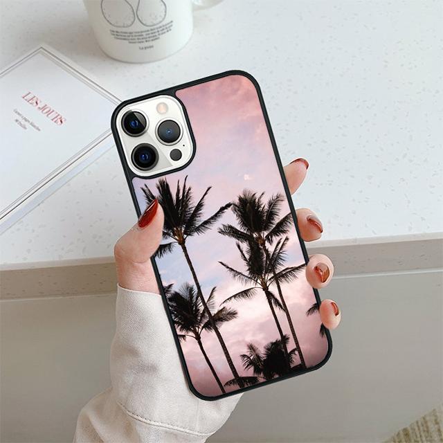 Tropical Summer palm trees Phone Case For Apple Pro Max 6S Plus For iPhone 17 Air 13 12 14 15 16  Cover Coque