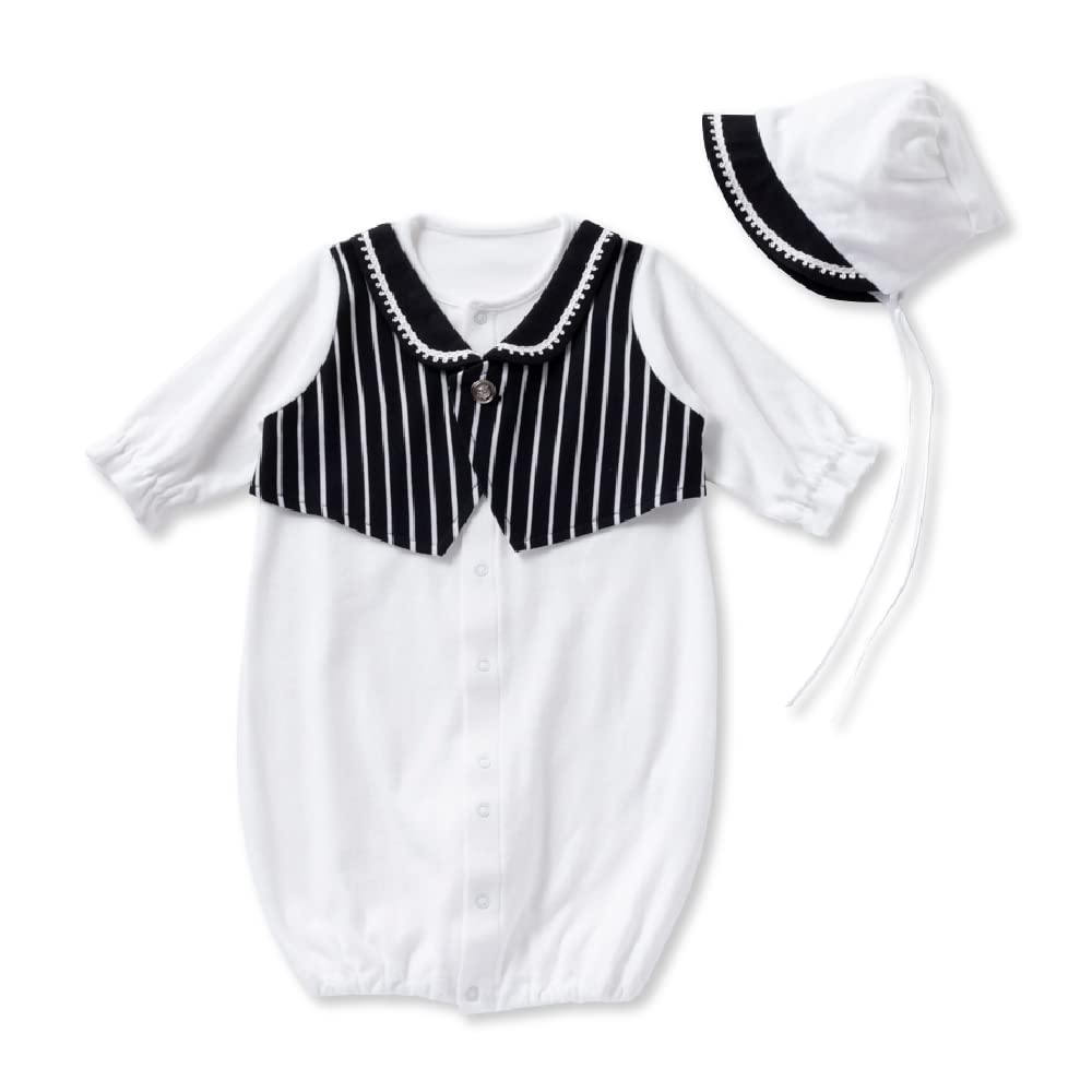 

Крем де Коко Гладкий Сделано в Японии для Всех Двусторонний Комбинезон в Стиле Смокинга [Кнопки в Паху/Двусторонний] Новорожденный/Малыш, [Подходящие Сезоны] 50-70см