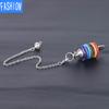 Lingdang-Schmuck für Männer und Frauen, Chakra-Dekorationsstil, siebenfarbiger Halbedelsteinkegel
