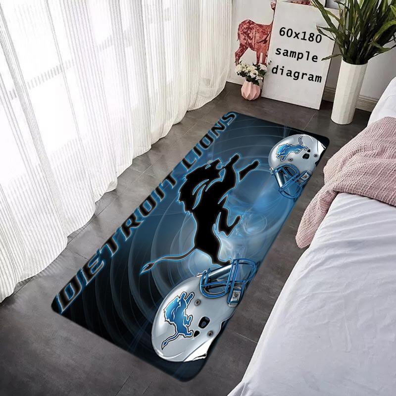 Entrance Doormat Balcony Rugs Living Room Carpet Foot Mats Bath Rug Detroit Lions Floor Mat Ideal Gifts Non-slip House Decors