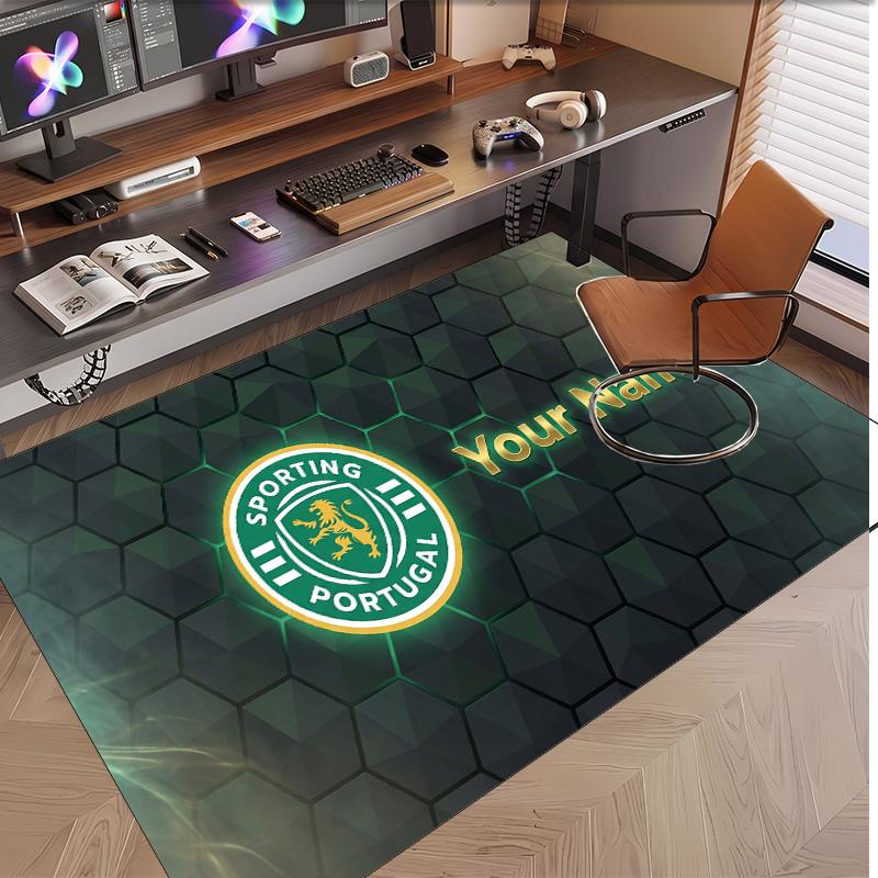 Personalized Crystal Velvet Carpet Sporting CP Pattern Non Slip Floor Rug