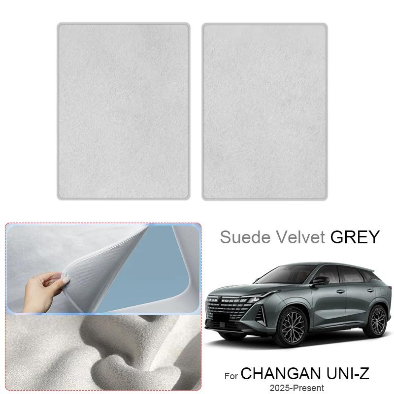 For CHANGAN UNI-Z 2025-Present Car Suede Fabric Anti-UV Electrostatic Adsorption Sunroof Sunshade Heat ulation Skylight Cover