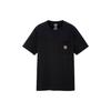 Logo Print Fitted Straight T-Shirt Unisex Tops Black 427593-09