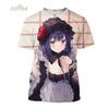 Summer Clothing Harajuku Anime Characters 3D Printed Round Neck Breathable Short Sleeved Casual Top for Men and Women