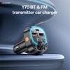 YESIDO Y70 Bluetooth-compatible 5.3 FM Transmitter Car Charger Hands Free Calling MP3 Player