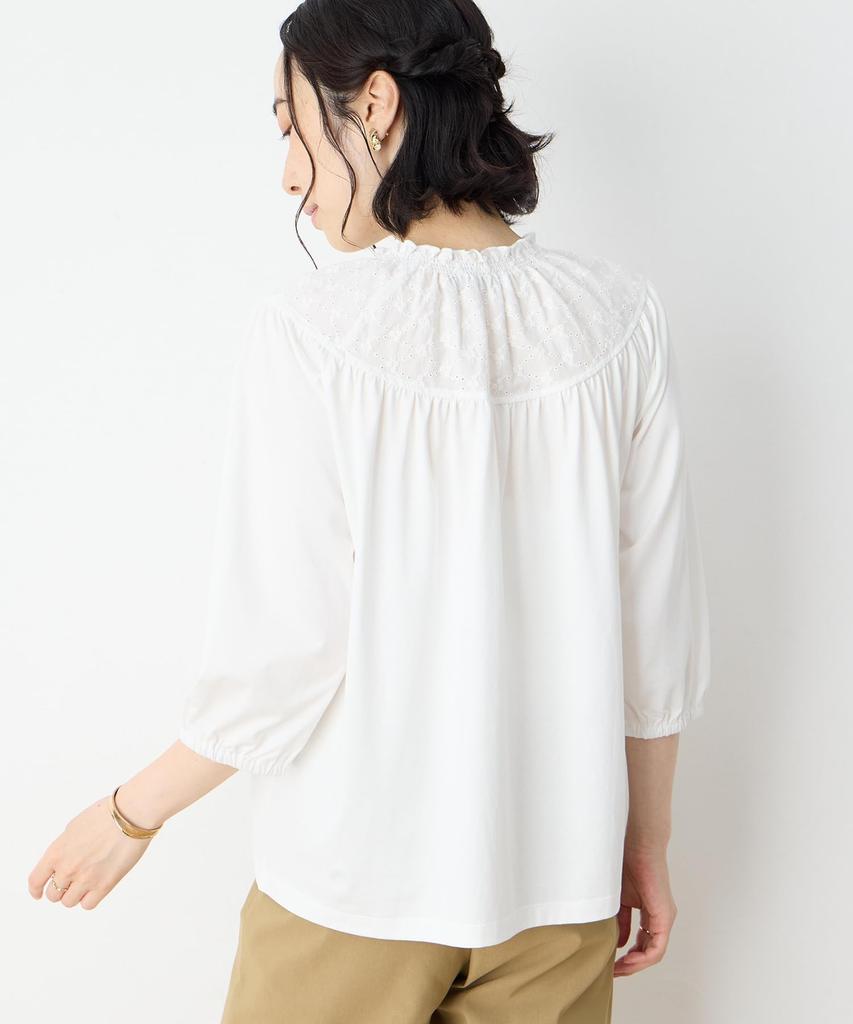 DECOY Shirred Collar Docking Pullover, Women's, 491223, White
