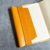 C&L TRASCO Genuine Leather Book Cover "Classic Japanese Artisan Finish" Vegetable Tanned (with Bookmark) (Camel, A5 Hardcover)