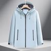 Lightweight Anti-static Hooded Windbreaker: Outdoor Windproof Waterproof Jacket with Optional Embroidered Logo for Uniforms