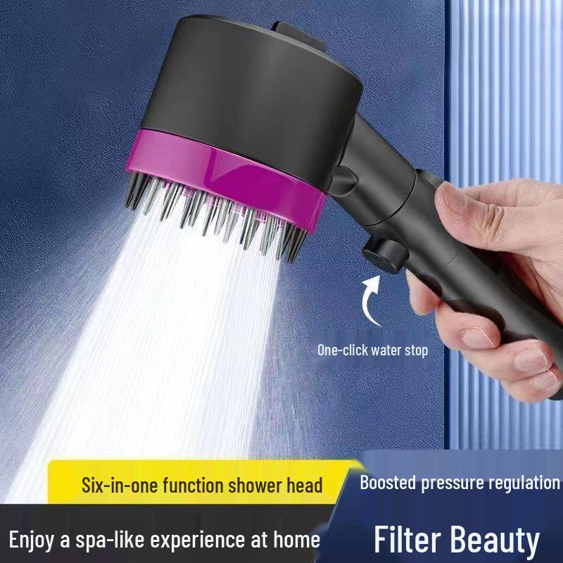 Verbessern Sie Ihr Duscherlebnis mit dem Dai Spray Duschkopf-Set, ausgestattet mit einem kraftvollen Strahl, einem integrierten Filter und einem eleganten Lotus-Design.