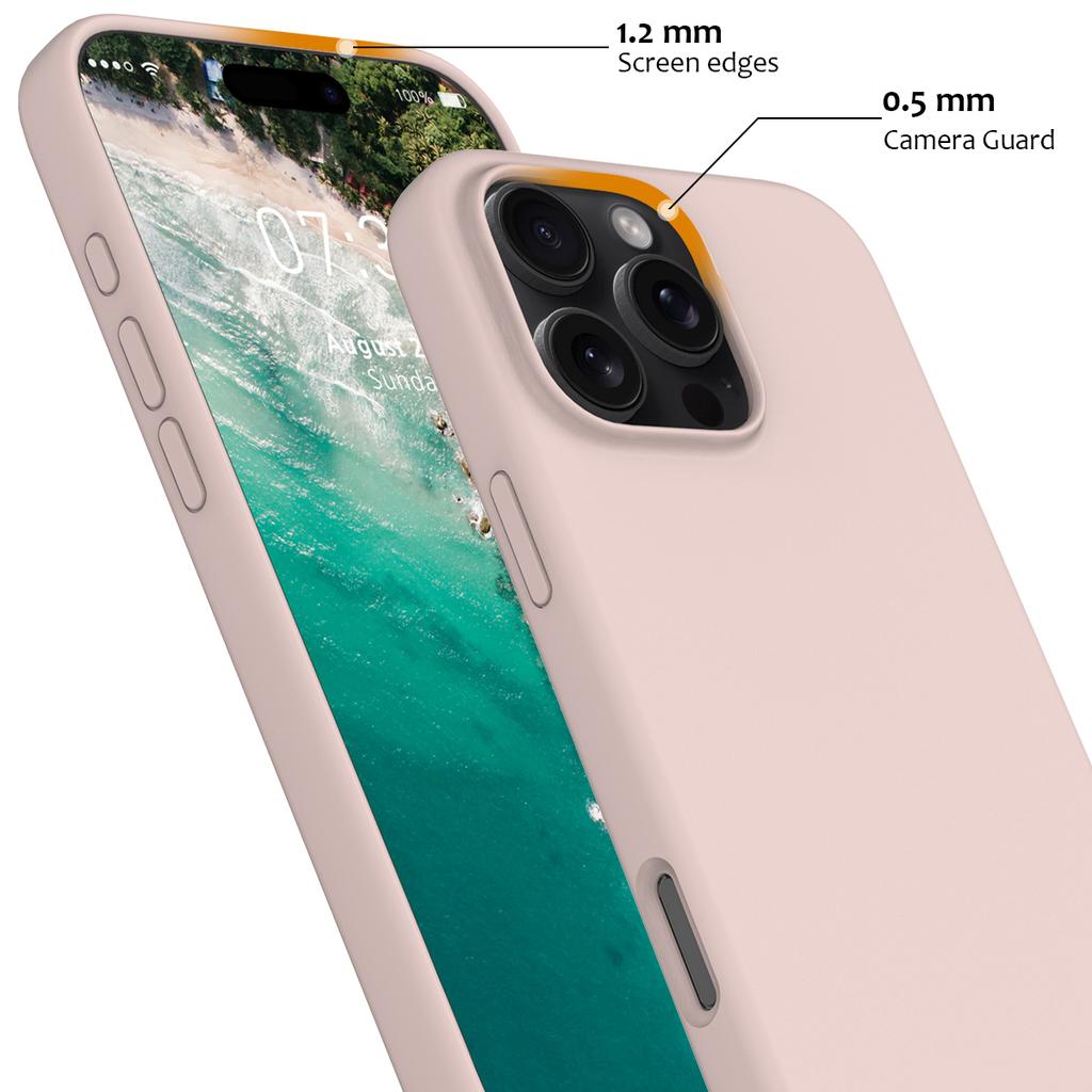For iPhone 16 Pro Max Magnetic Case Protective Liquid Silicone Phone Cover