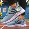 Minimalist Mesh Male Casual Running Shoes Lightweight Outdoor Cushioned Heel Mesh  Athletic Jogging Tenis Men'S Walking Shoes