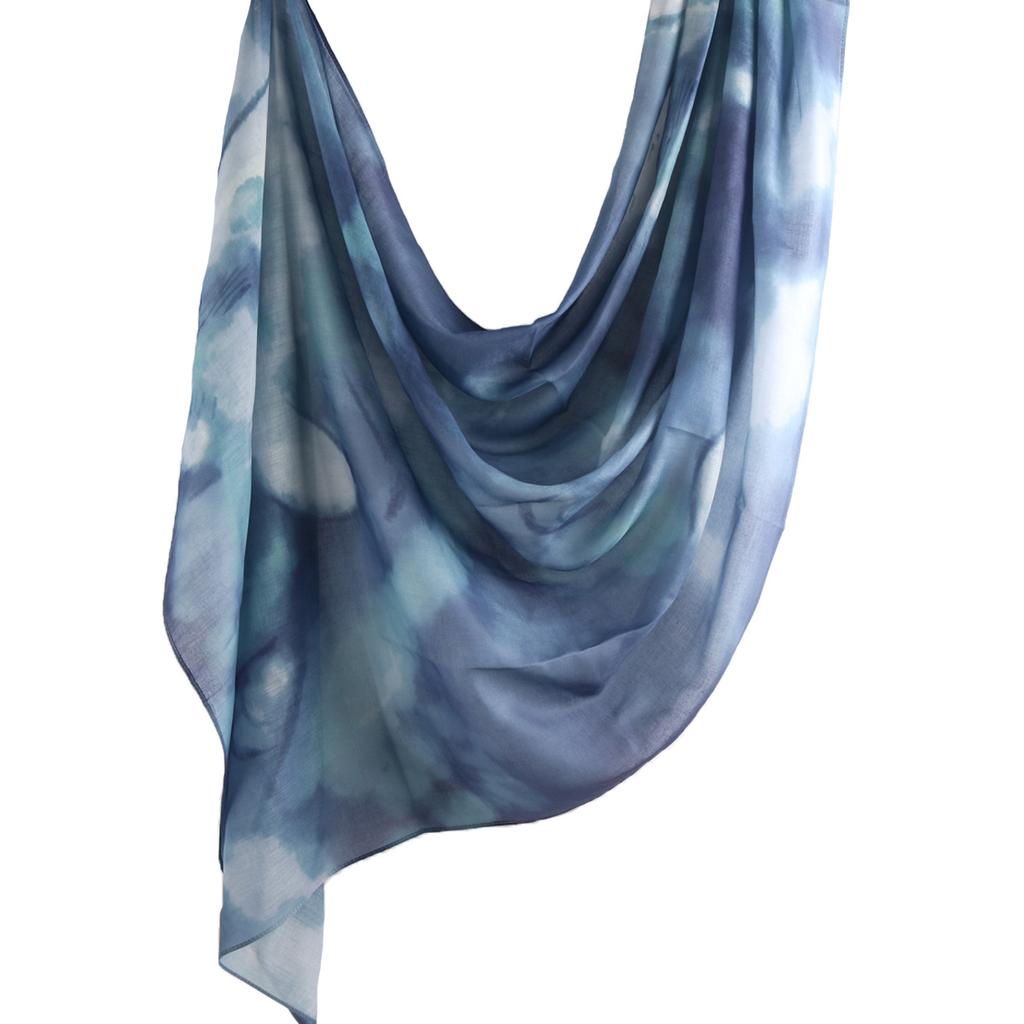 Aquarell Blume Viskose Hijab Schal Atmungsaktiv Weich Lang Mode Schals Kopftuch Paisley Muster Muslimische Hijabs Für Frauen