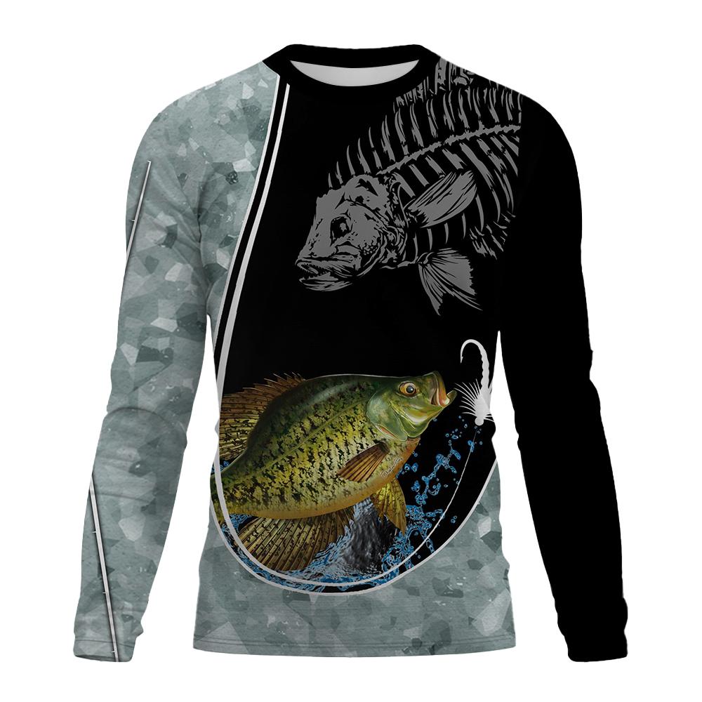 Fishing Shirts Men's T-Shirts Long Sleeve Mens Clothes Autumn Streetwear Crew Neck Pullovers Mens T Shirt Casual Men Clothing